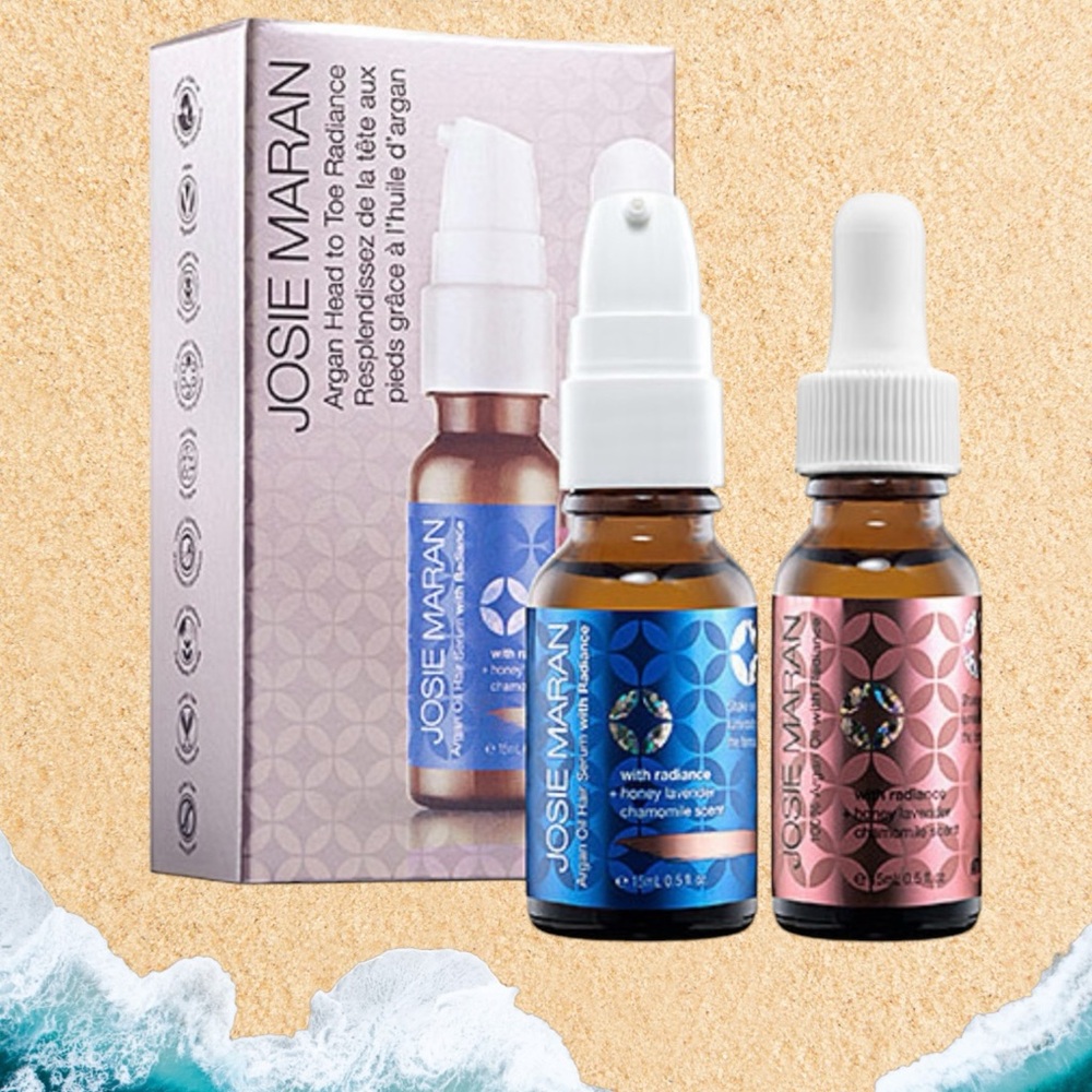 Josie Maran Set / A Duo of Argan Oil & Argan Oil Serum 15ml each NEW IN BOX